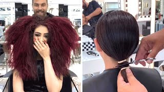 Best Women Hairstyle & Color Transformation | Trendy Short Haircut Tutorial 2020 | Hair Inspiration
