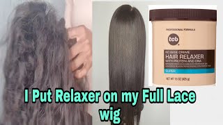 How To Relaxed A Full Lace Wig/ Notoriouly Matting Wig @Faithletsgrow Healthyhair