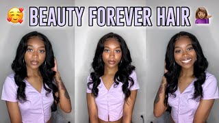 Affordable Body Wave Hand Tied T-Part Wig Ft. Beauty Forever