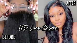 It'S The Hd Lace Closure Install For Me | Most Realistic Beginner Friendly Glueless Lace Wig