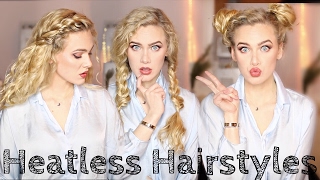 8 Heatless Hairstyles For Wavy/Curly Hair | India Batson