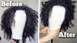 How To Restore A Synthetic Curly Wig!