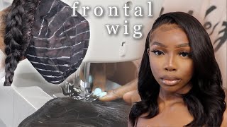 *Detailed* Flat Frontal Wig On A Sewing Machine Like A Pro | Easy Wig Making Tutorial
