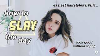 Easy Hairstyles For Short Hair | 5 Minutes