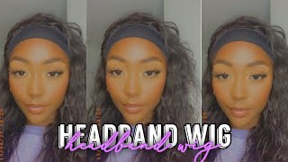 18 Inch Body Wave Headband Wig Unboxing & Review Ft. Unice Hair (You Need This Wig!!)
