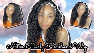 Natural Look Curly Hair Headband Wig! It’S Giving The Look