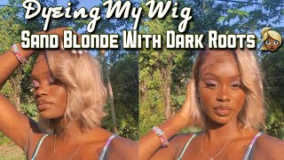 Dark Roots | Sand Blonde Wig Tutorial Ft Shardeea Beauty Products