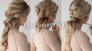 3 Easy Fall Hairstyles  Perfect For Medium - Long Hair Lengths