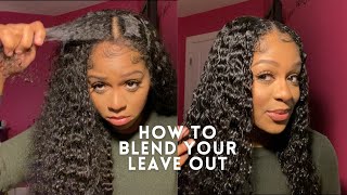 How To Blend Your Leave Out | West Kiss Hair U-Part Wig