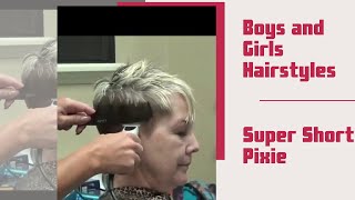 Older Women - Watch How - Short Pixie Haircut | Hairstyles Over 50