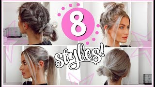 8 Heatless 5 Minute Hairstyles! - Easy & Simple! | Lyssryann