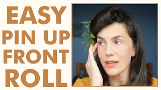 Pin Up  Hairstyle Tutorial:  Front Roll Perfect For Hiding Bangs