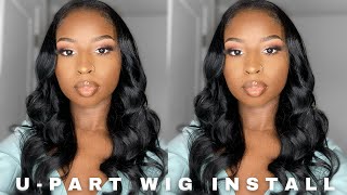 Easy U-Part Wig Install For Beginners | Outre Mytresses Leave Out Wig