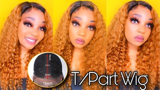 Ready In Minutes⏱...|Deep Wave Human Hair T- Part Wig Install| Collab Ft. Luvmehair