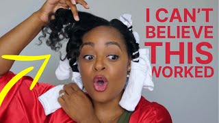Wait! This Works?! Sock Curls On Natural Hair