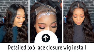 Very Detailed: How To Install 5X5 Hd Lace Closure Wig Ft Yolissa Hair