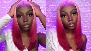 Strawberry Red Velvet Hair   | Color + Frontal Wig Install | The Love Series Ep 3
