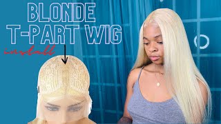 Melted 613 Wig Install | T-Part Frontal Wig