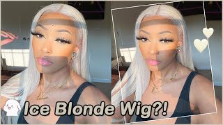 Platinum Blonde Wig Show!Shining Melted Lace Best For Black Skin#Ulahair