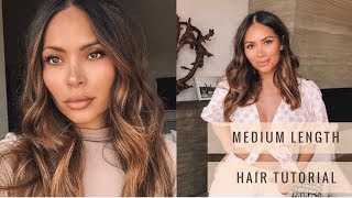 How I Style Medium Length Hair Tutorial | Marianna Hewitt