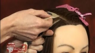 How To Install Tape-In Hair Extensions Tutorial - Doctoredlocks.Com