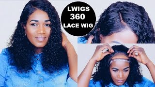 360 Kinky Curly Peruvian Hair  Wig | Lwigs