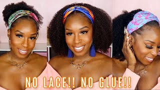 The Most Natural Affordable Headband Wig!! Matches My Kinky Curly Hair | Curlscurls Type 4 Half Wig