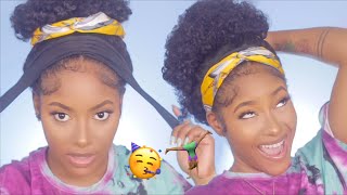 Top Bun With A Headband Wig! Ft. Ywigs  | Petite-Sue Divinitii
