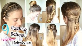 9 Back To School Heatless Hairstyles | Braidsandstyles12