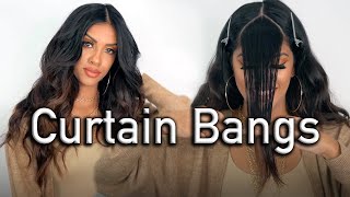 Cut And Style Curtain Bangs Like A Professional Hairdresser | Detailed Hair Tutorial | Ariba Pervaiz