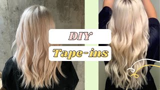 Diy Tape In Hair Extentions || Satin Strands || Sally Beauty || Alana Faucher