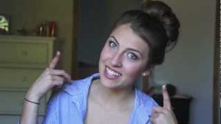 1-Minute Heatless Hairstyle - Top Knot