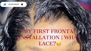 My First Frontal Installation | What Lace? #Shorts #Wigslayer #Wigstyling