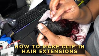 How To Make Clip In Hair Extensions!