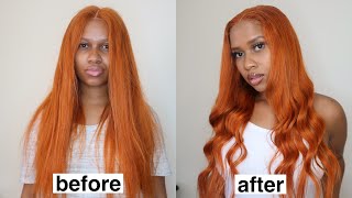 Wig Transformation | Bomb Ginger T-Part Wig Ft. Hairsmarket | Ona Oliphant