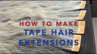 How To Make Tape Hair Extensions By Sewing Method, Diy Tape Hair, Как Сделать Ленточные Волосы
