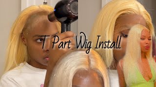 Customizing And Installing 613 Frontal | T-Part Frontal Wig | Amazon Hair Under $100