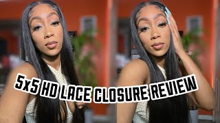 My First 5X5 Hd Lace Closure Wig! Wigmy Hair Review Straight 5X5 Wig