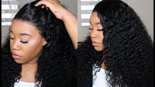 Affordable Preplucked Natural Curly 360 Lace Frontal Wig I Omgqueen