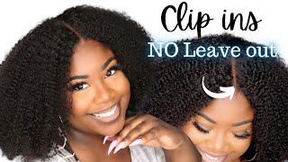 Love This Method!! No Leave Out Natural Clipins + Clip In Closure Piece | Hergivenhair