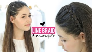 Line Braid Hairstyle Tutorial | Step By Step