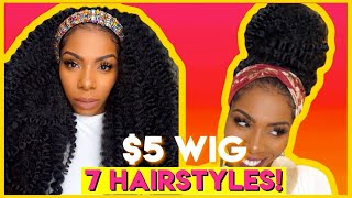 I Tried A $5 Crochet Braid Headband Wig Cap! #Diy Must Have! Watch Me Make A Wig! You Need It Now