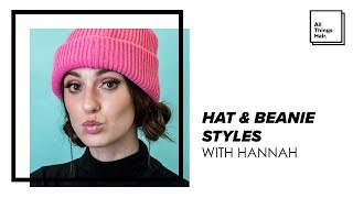 3 Simple Heatless Hairstyles With Beanies / Hats