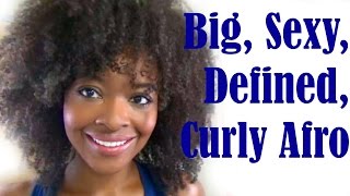Big, Sexy, Defined Afro Hairstyle! | Natural Hairstyles For Black Women