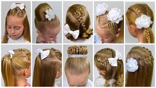 10 Easy Heatless Braided Back To School Hairstyles! (Little Girls Hairstyles #27) #Lgh