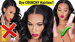  New Glueless Method ‼️ Protect Natural Edges Hd Melt Magic Wig Install | Low Hairline Friendly