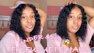 Affordable 4X4 T-Part Wig|Glueless Install| Deep Wave| Ft. Fuduete Hair