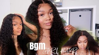 4X4 Water Wave Closure Wig | Bgmgirl Hair | Install X Customization