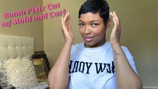 How To Mold And Style  Pixie Cut At Home