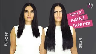 How To Apply Tape Hair Extensions - Human Hair Extensions Online